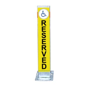Parking Reservation Lock - Wheelchair - Steel - 60 x 15 cm - SXS600
