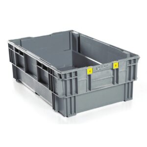 Stack-Nest Crate - Prop Tray - Solid - SABS Approved - 35L - Grey - Pack of 100 - CT4902-grey