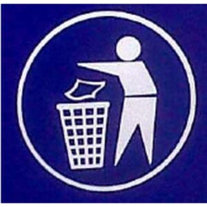 Sticker for Recycle Bin - Tidyman - 20 x 20 cm