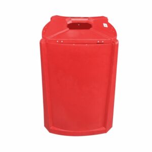 Litter Bin - Pavement - Advert - Plastic - 75 x 75 x 91 cm