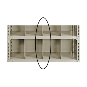 Bolted Shelving Steel Shelf Divider - Uni-Angle - Painted - 15.2 x 30.5 cm
