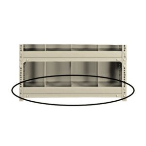 Bolted Shelving Steel Bin Front - Kick Plate - Uni-Angle - 914 x 50mm - Painted