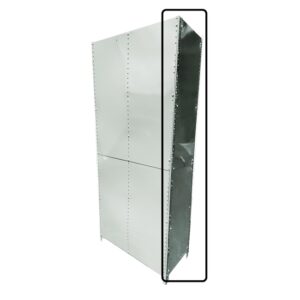 Bolted Shelving Steel Side Panel - Uni-Angle - Galvanised - 129.5 x 38.1 cm