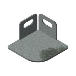 Bolted Shelving Steel Foot - Uni-Angle Single - Galvanised