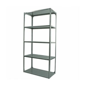 Bolted Shelving Steel Bay 5 Shelves - Uni-Angle - Five Shelf Kit - Galvanised - 365.8 x 91.4 x 76.2 cm