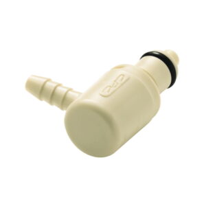 Colder 1/4" Hose Barb Valved In-Line Polypropylene Coupling Insert