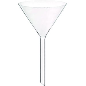 Bohemia Cristal Funnel with Angle 60° and Short Shaft (200 mm, H24), Boro 3.3, Pack of 6