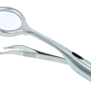 Werner Dorsch WEDO Trizette Magnifier Tweezers with LED (Pack of 12)