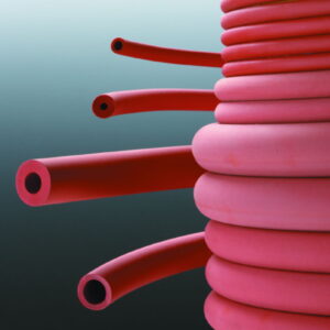 Deutsch & Neumann Vacuum Tubing 6.00 x 3.00 mm Natural Rubber (NR), Red