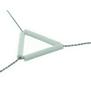 BOCHEM Wire Triangle 50 mm 18/10 Steel with Clay Tubes