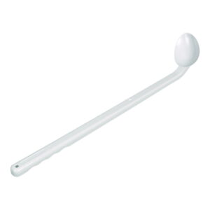 Bürkle Sample Spoon, Curved, l.G., 10ml, PS, White, Pack of 10