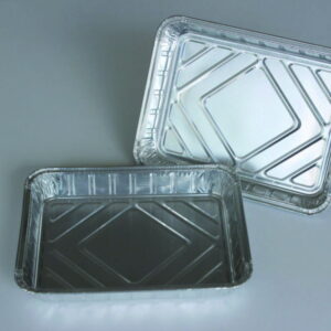Aluminium containers 550 ml, square, 200 x 103 x 39 mm, pack of 100