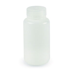 LLG Wide-Mouth Bottle, 60 ml, Round, HDPE, with Screw Cap, Pack of 12