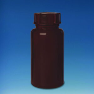 BRAND Bottle, 2000 mL, PE-LD, Wide Neck, GL 65, Brown Opaque, Screw Cap
