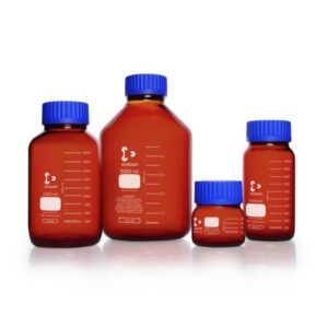 DWK Duran Thread Bottle 20000 ml, Wide Neck Amber, with GLS 80 Thread, Complete