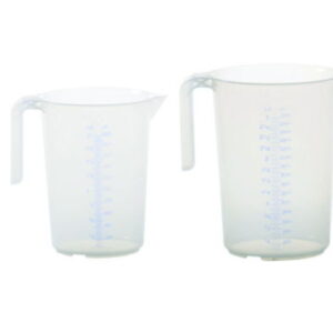 Measuring jug 1000ml, PP, 2 scales transparent, open handle, stackable