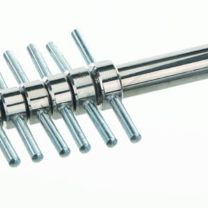 BOCHEM Cork Borer Set of 3 Pcs. with Ejector, 5-7.5mm Ø Brass Nickel Plated