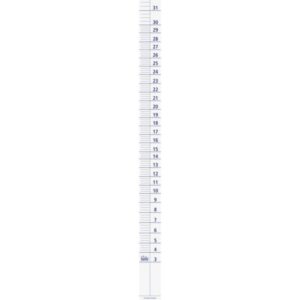 Bürkle Liter Scale Blue for 0431 / 0432-0030 31 Liters Wide Neck Canister, Smallest Graduation 250 ml