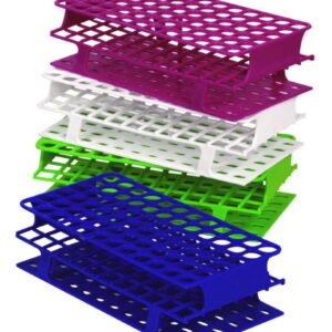 Heathrow Scientific Test Tube Rack OneRack for 72 Tubes of 13mm Ø Yellow, POM, 104x202x59mm