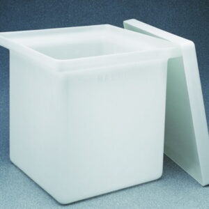 Thermo Nalgene Rectangular Tank with Cover, LLDPE/Cap, 27L