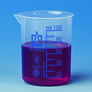 Beakers,PP,low form,cap. 600 ml blue graduation pack of 6