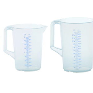 Measuring jug 2000ml, PP, 2 scales transparent, closed handle