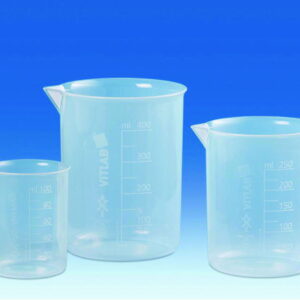 VITLAB Griffin Beaker 150 ml, PP, Raised Scale