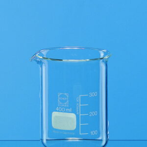 Beaker, low form, Boro 3.3 800 ml, with graduation and spout pack of 10