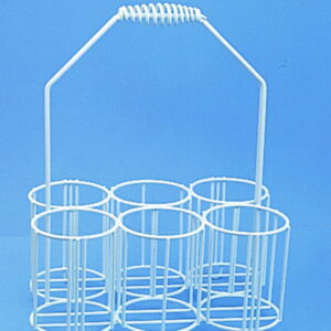 Württ PE-Coated Wire Bottle Carrier for 4 x 2000 ml Bottles (130x110 mm)