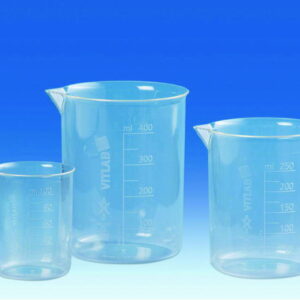 VITLAB Griffin Beaker 600 ml, PMP, TPX, Raised Scale