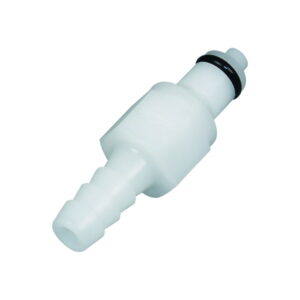 Colder 1/8" Hose Barb Valved In-Line Acetal Coupling Insert