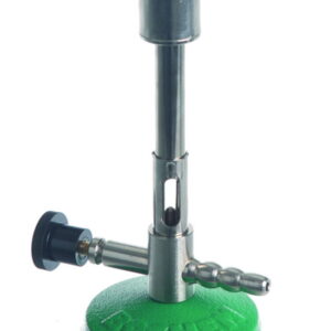 BOCHEM Bunsen Burner for Propane with Needle Valve DIN 30665, Air Regulation, Pilot Flame, Max. 1300°C, 2.36 kW