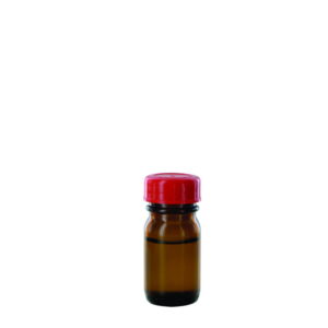 Behr Labor Wide Neck Bottle RB 30 GT, 30ml Amber Glass, with Closure and PTFE-Insert, Thread Dia. 32mm