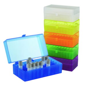 Heathrow Scientific 100-Well Hinged Storage Box, PP, Assorted Colors, Pack of 5