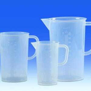 VITLAB Measuring Jugs 500 mL PP Moulded Graduation, Pack of 12