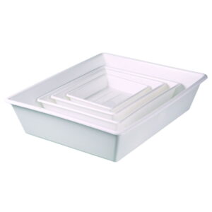Bürkle Laboratory Bowl Set Big, White, PP, Consisting of 6 Sizes: 9.200 203, 9.200 204, 9.200 205, 9.200 206, 9.200 207, 9.200 208