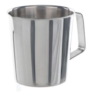 BOCHEM Volumetric Beaker 2000ml, Type 1 Conical, Graduated, 18/10 Steel with Handle