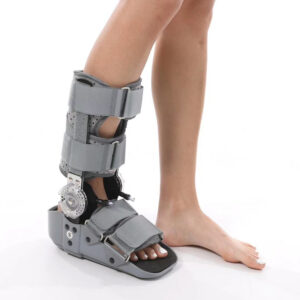 Walker Moon Boot Long Adjustable Fixation Brace DH VIII BLACK with pump action – XLarge