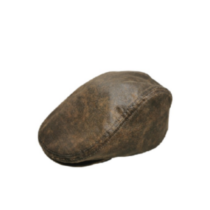 Oil Skin Flat Cap
