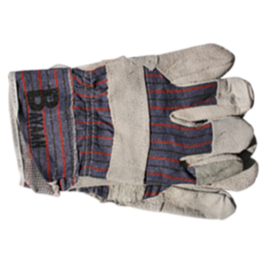 Glove Candy Stripe Chrome Leather (G002)