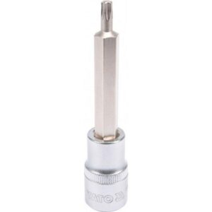 Torx Bit Socket - Male - Chrome Vanadium - 1/2" Connector - Long - T27 x 100mm - YT-04322