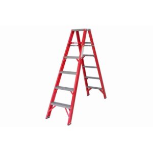 All Fibreglass Double Sided Ladder - Industrial A-Frame - 8 Steps - 2.4m - FGSD8-ALL
