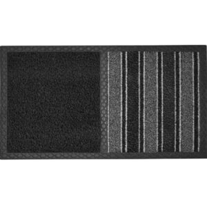 Disinfectant Mat - COBAcare Duo Zone - 67 x 39.5 x 1.5 cm - Dark Grey and Grey - CDM008