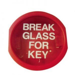 Break Glass Key Box - Plastic - Round
