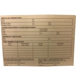 Medical Document Files - 200gsm - A5 - Pack of 500 - FILMEDA5