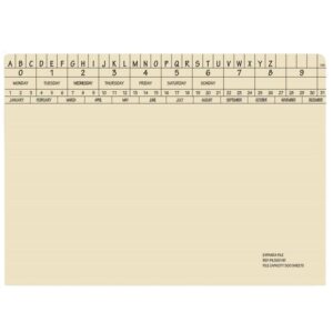 Retrieval Document Files - Includes Clip - Expanda Heavy Weight - 326gsm - A4 - Pack of 60 - FIL500C