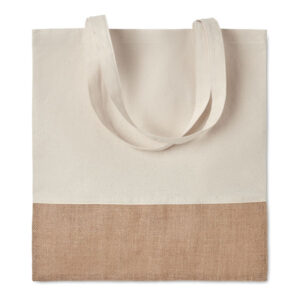 160g Cotton & Jute Shopper Tote Bag – Eco Friendly