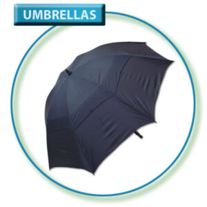 Black (Solid) Gust Buster Golf Umbrella