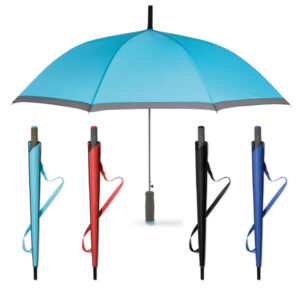 Cardiff Pop Up Two-Tone Umbrella With Rubberised Grip