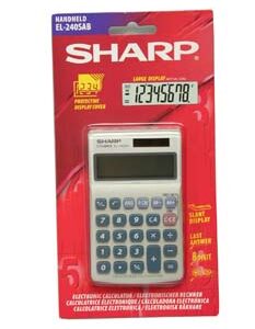 Sharp Hand Held 8Digit Solar Power El240 – Min orders apply, ple